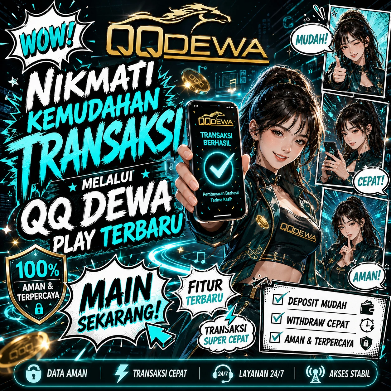 QQDEWA : Nikmati Kemudahan Transaksi Melalui QQ Dewa Play Terbaru